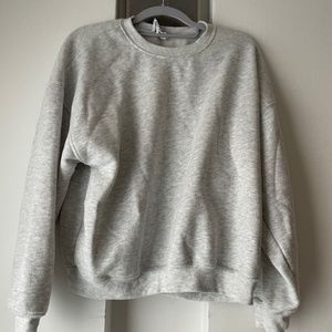 Grey Sweatshirt - Princess Polly - "Charlotte Crewneck Sweatshirt Grey"